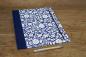 Preview: Binder blue white floral pattern country style